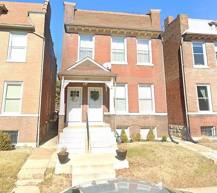 Street view of 2nd floor front door (left door) with Ring Camera/Doorbell included