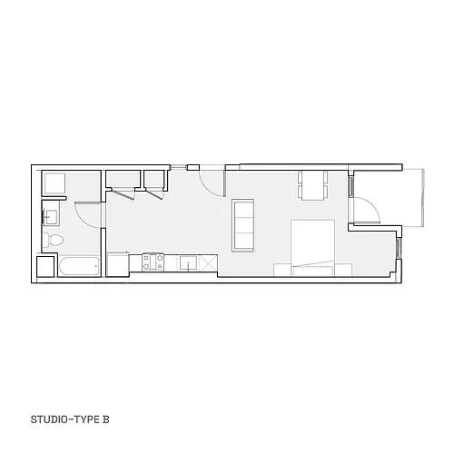 Floor plan Studio - Type B