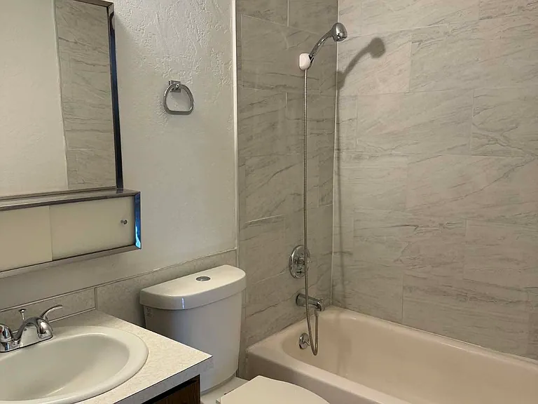 Upgraded Bathroom with tub