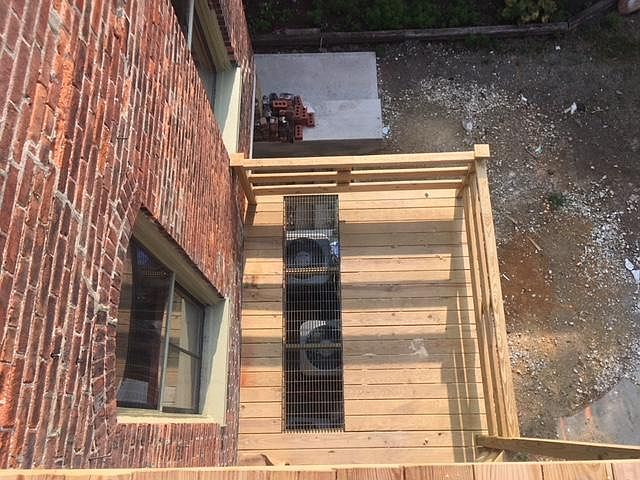 Private south-facing deck