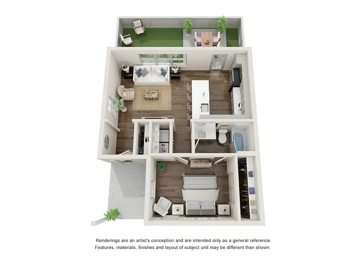 Floor plan 1 Bed Alder Cottage