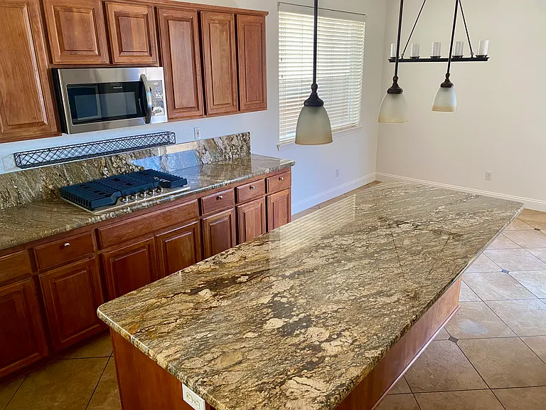 8' granite island