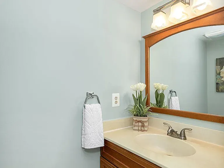 The downstairs bathroom