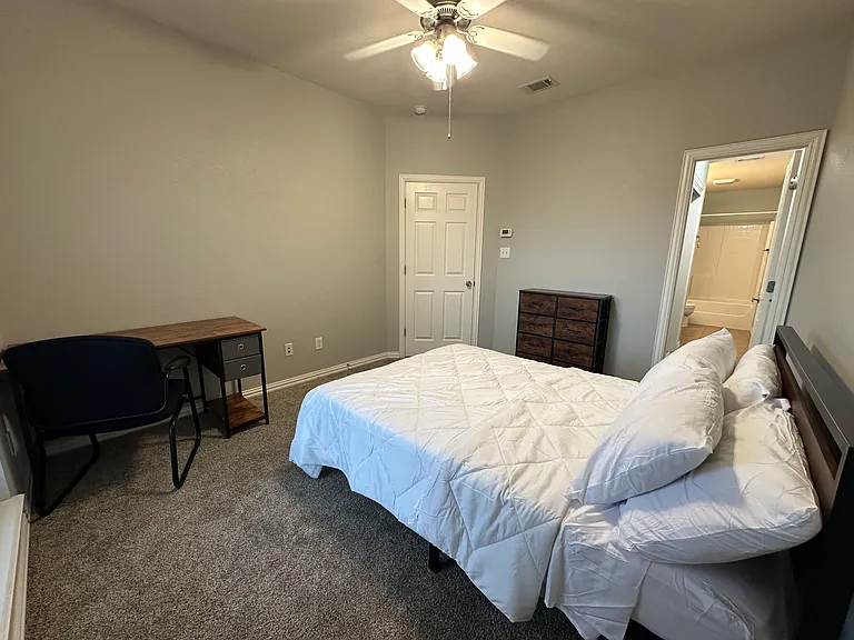 Fully furnished Bedroom 4 (2nd floor) with attached bath and closest