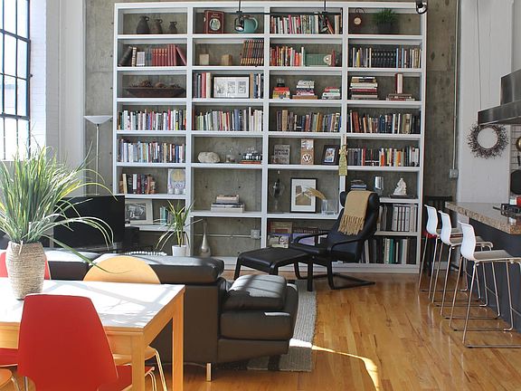 View from bedroom area