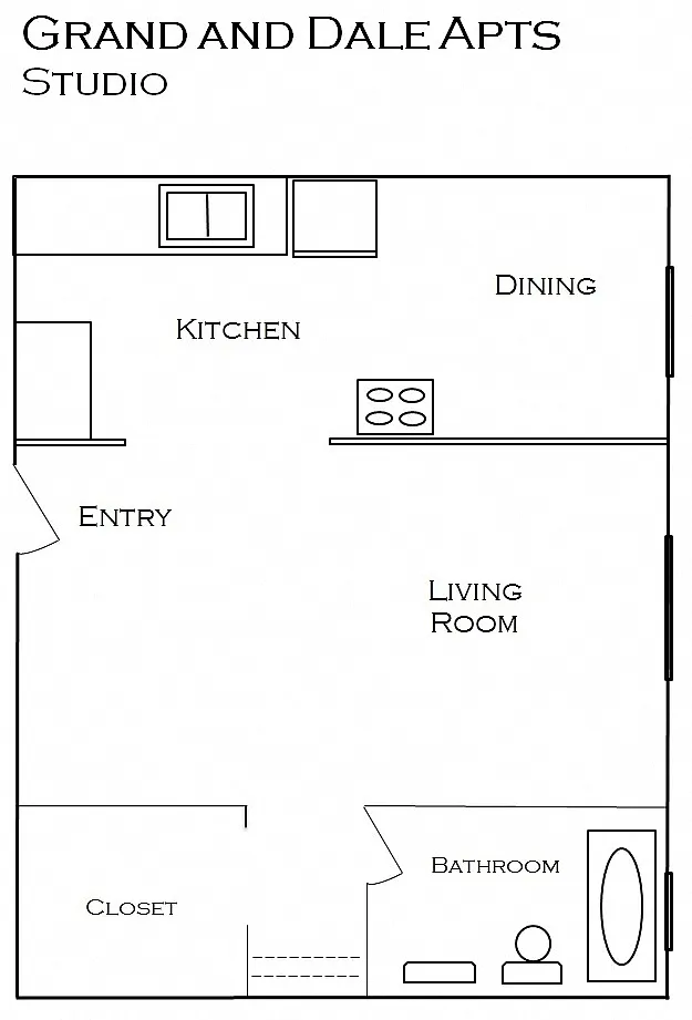 Floor plan Studio