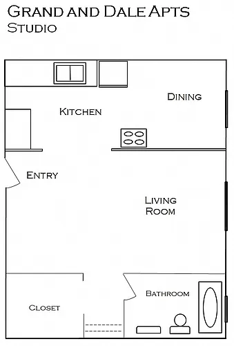 Floor plan Studio