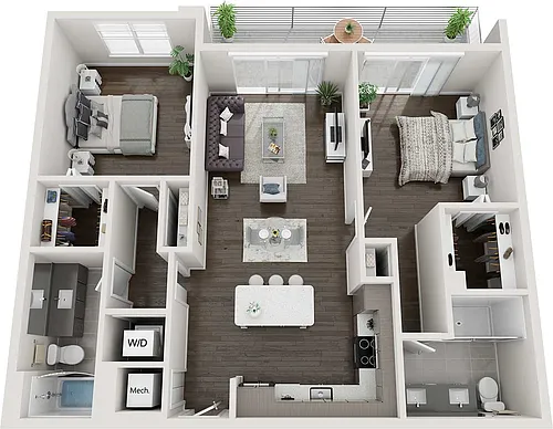 Floor plan B1-1100