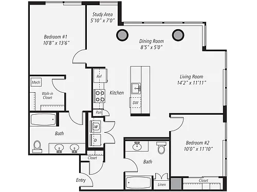 Floor plan B14