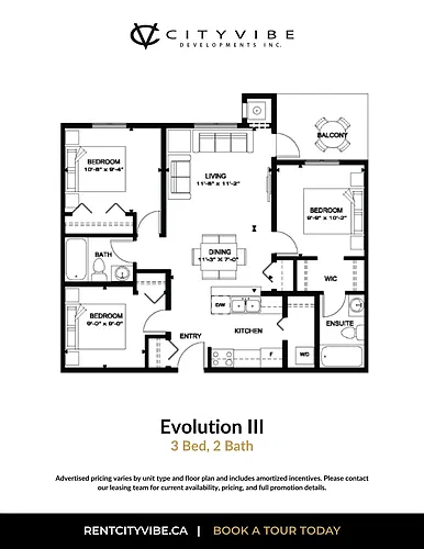 Floor plan 3 Bedrooms