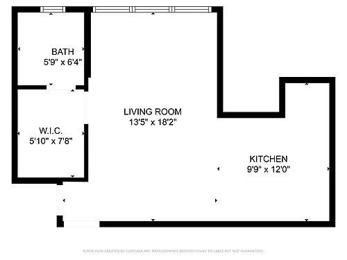 Floor plan Studio 5