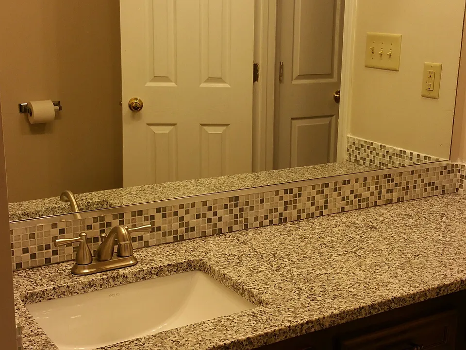 Granite with Tile Backsplash