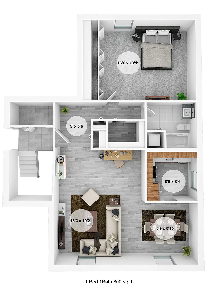 Floor plan 1 Bedroom