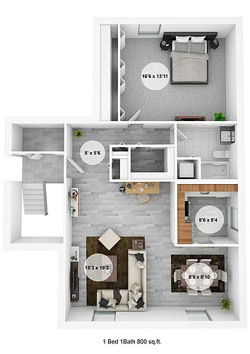 Floor plan 1 Bedroom