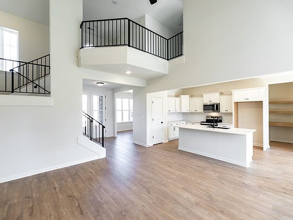Great room into kitchen