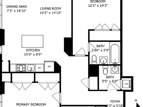 2nd image of 310 W 52nd St APT 22H