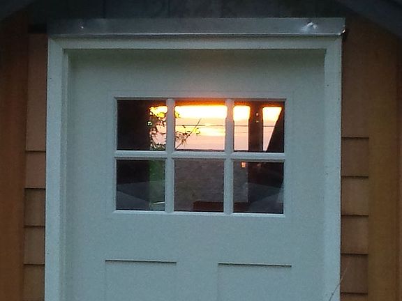 Sunset thru the front door
