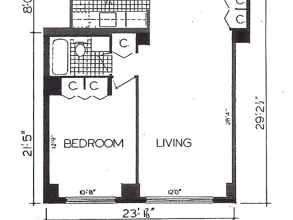 2nd image of 347 W 57th St APT 33B