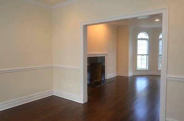 Views from dining room to living room