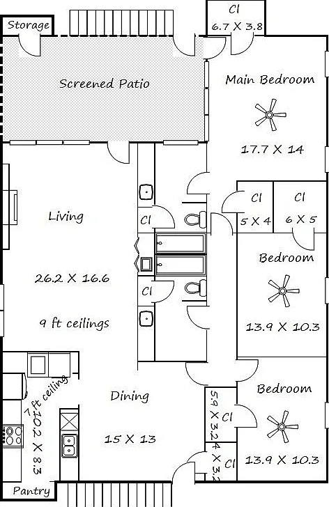 3 bed, 2.0 bath, 1852 sqft, $1,889 — Photo 1
