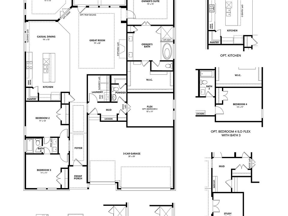 Explore luxury design and architecture in this elegant single-family home layout.