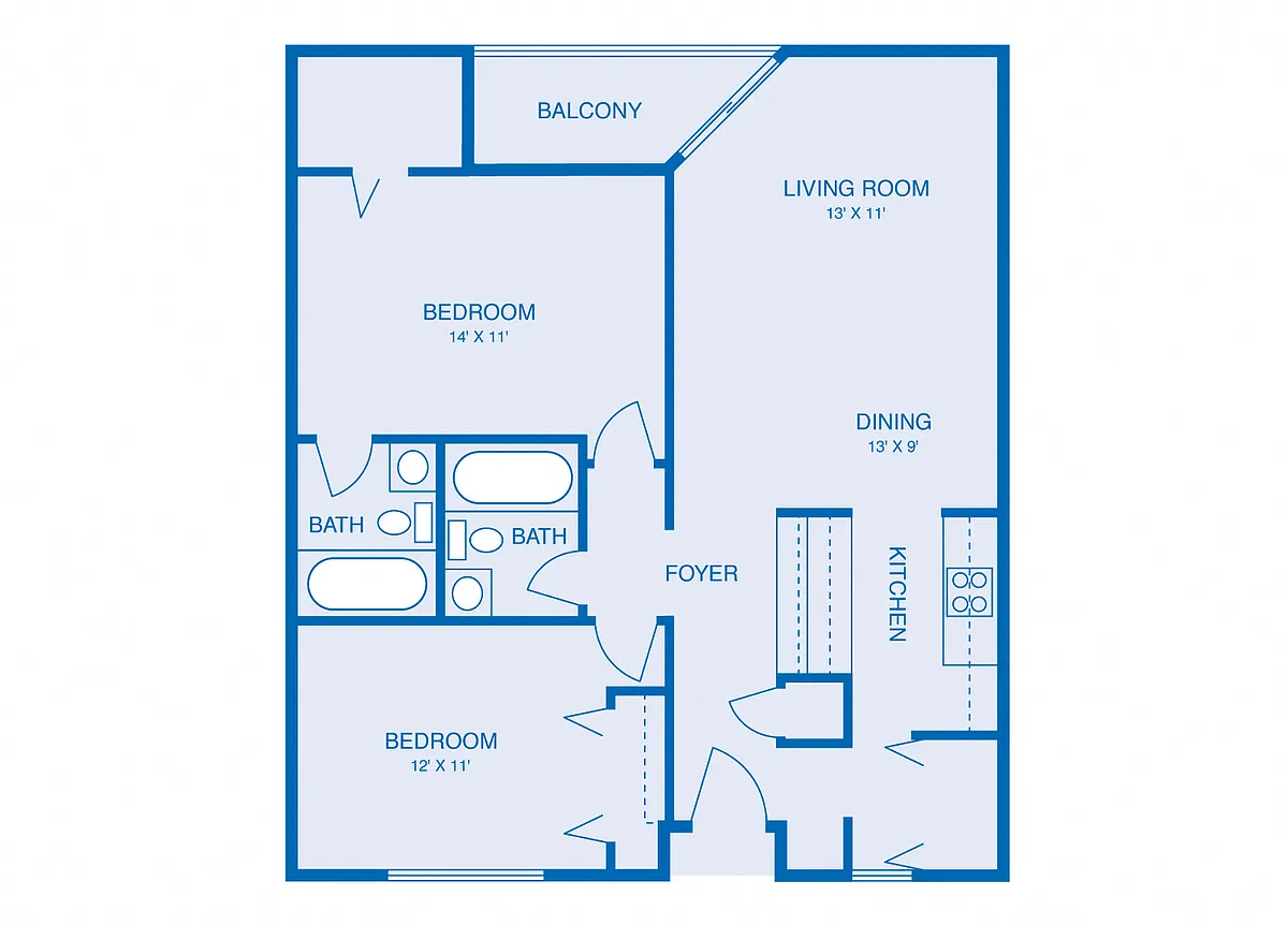 Floor plan Model B1