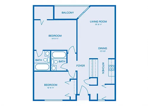 Floor plan Model B1