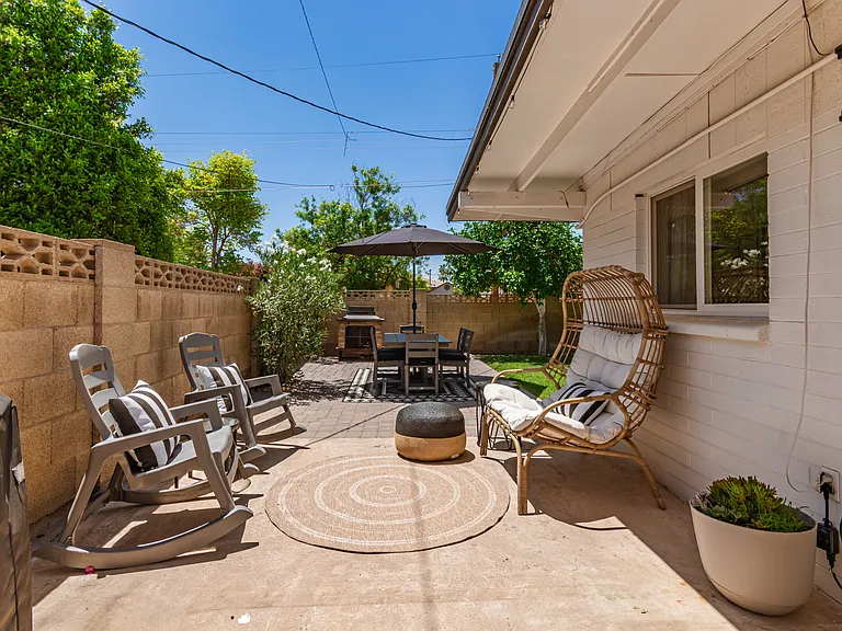 Cute outdoor seating