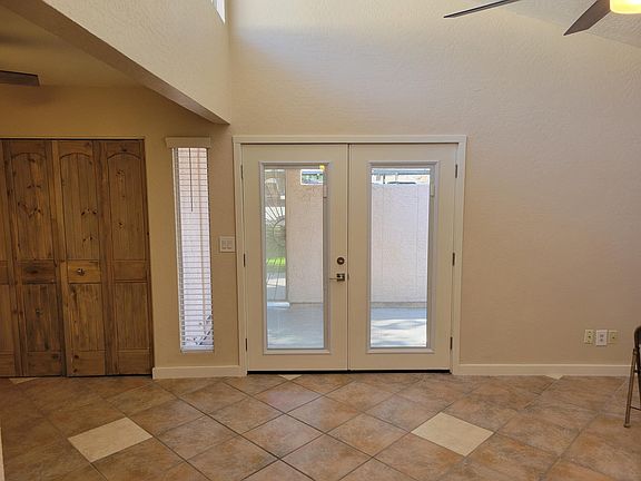 Front Entry Blinds open