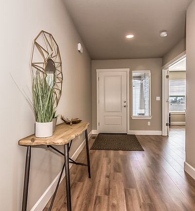 Photos of similar product. Not actual home.