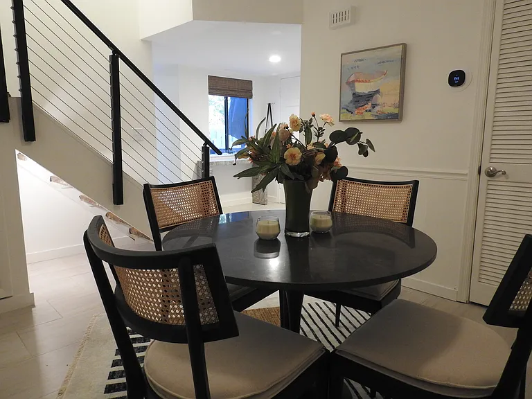 Dining room view toward foyer.