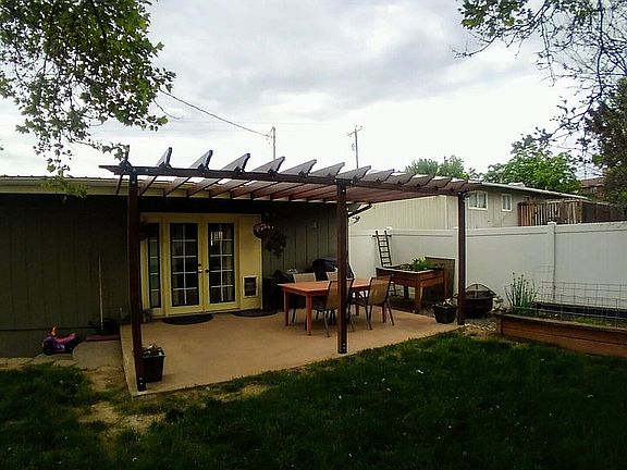 Back patio and pergola
