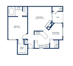 Floor plan 1 Bedroom