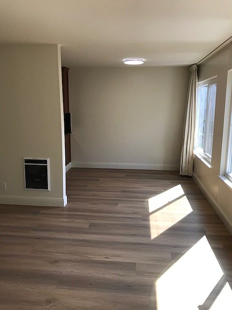 View from living room looking towards dining table area.