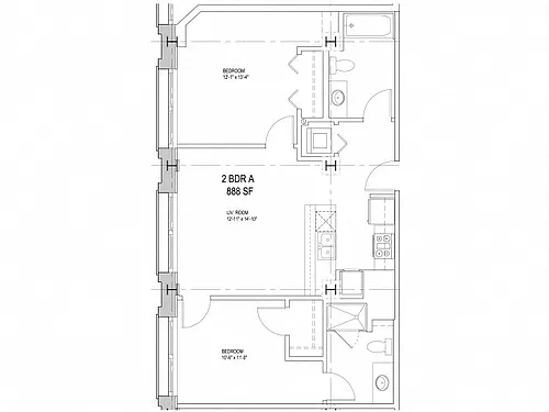 Floor plan 2 Bedroom