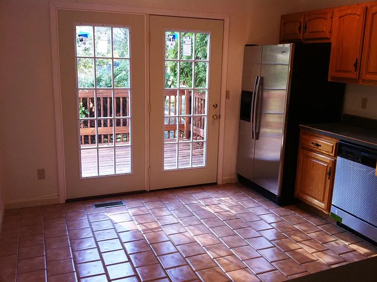 Kitchen door to deck