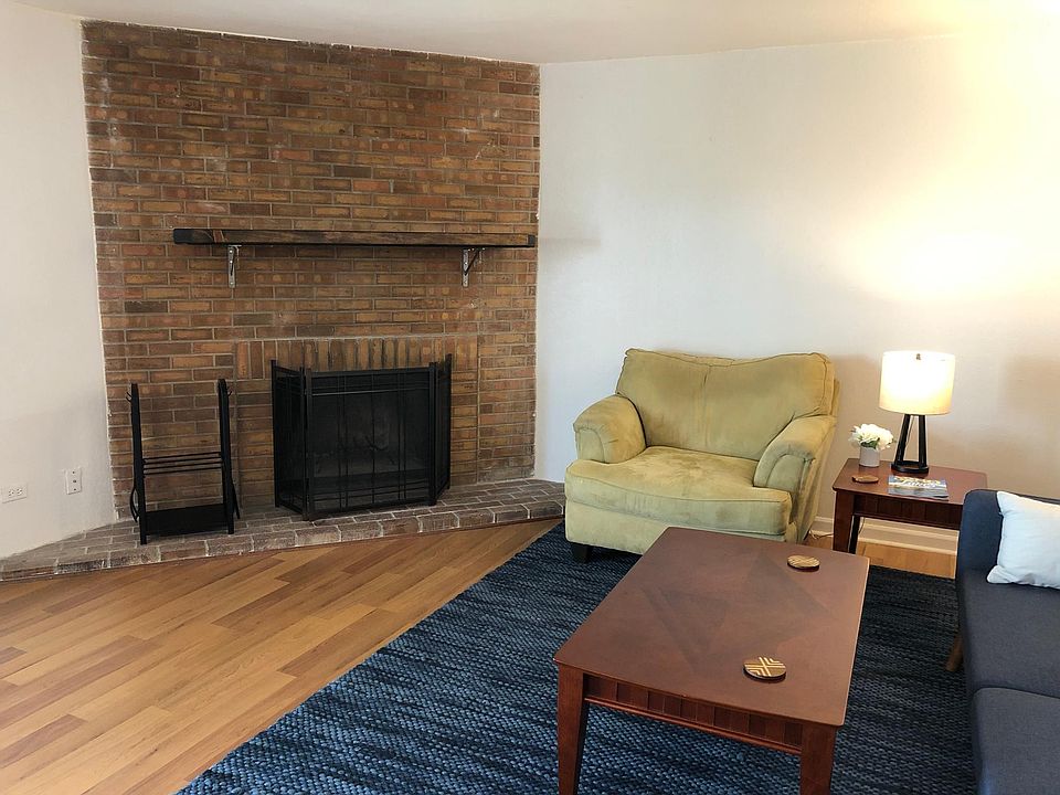 Wood-burning fireplace