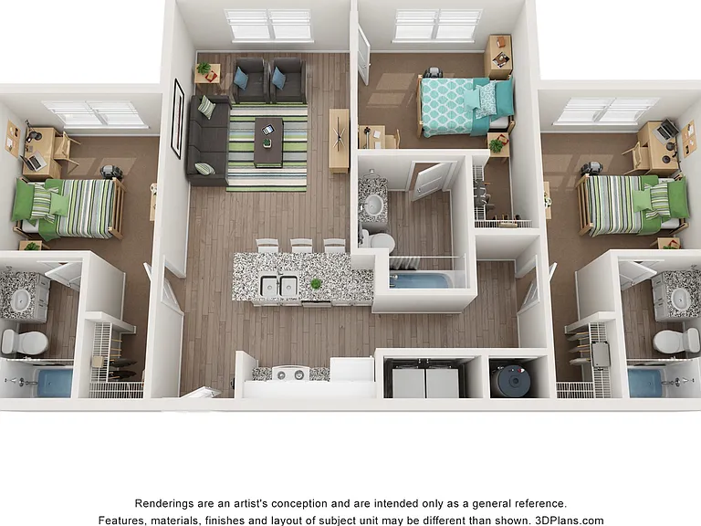 C1 | 3 Bed / 3 Bath C1 | 3 Bed / 3 Bath