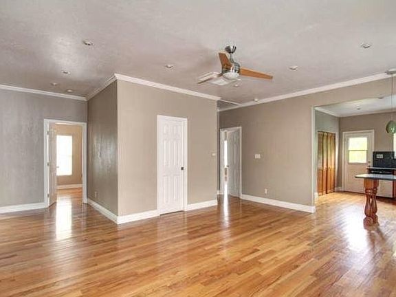 View from dining area to middle and back bedrooms