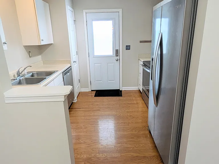 View into kitchen
