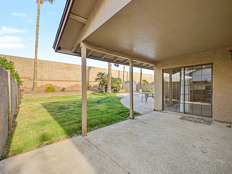 Covered patio