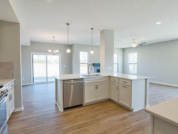Open Kitchen with quartz counter