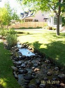 Stream in front
