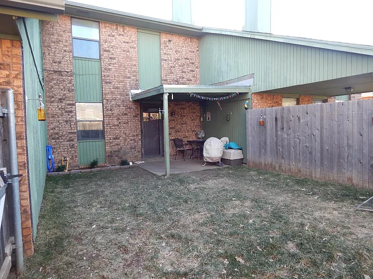 Back yard (new roof over patio)