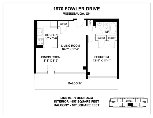 Floor plan 1 Bedroom