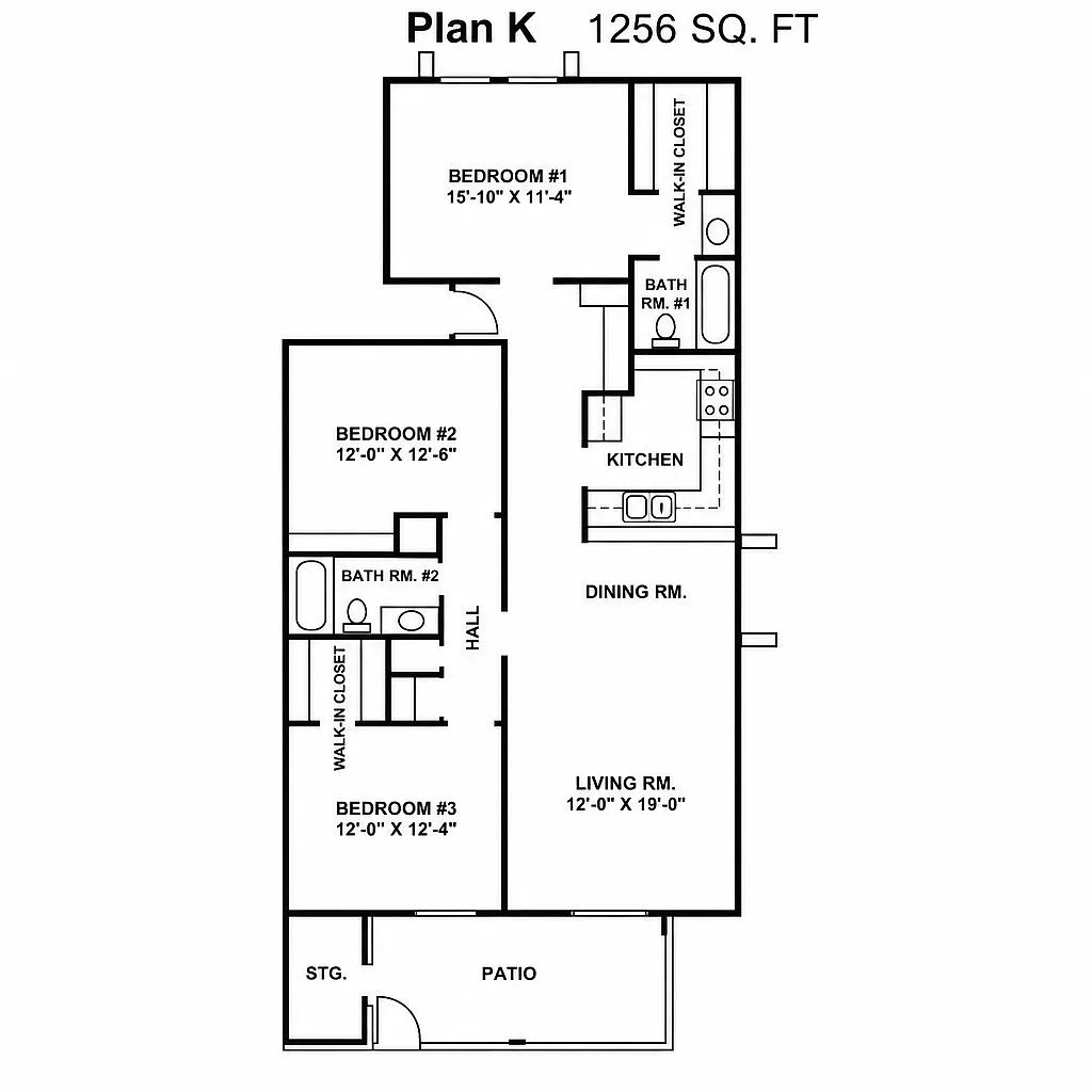 Floor plan Floorplan K