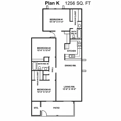 Floor plan Floorplan K