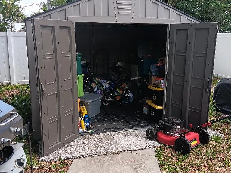 shed has available space for storage