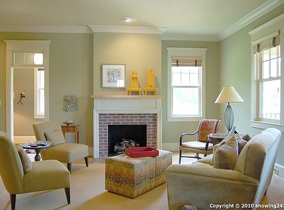 Formal Living Room with Fireplace.