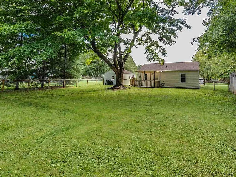 backyard without the large tree now